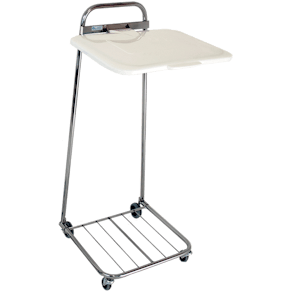 Säckställ Erik 125 liter, vitt lock, kromad – Uped4gh