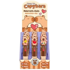 Kugelschreiber TRENDHAUS Capybara, Mehrfarb, sortiert