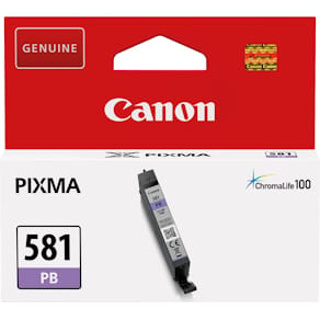 Inktcartridge Canon CLI-581PB, photo blue, 241 foto's, OEM 2107C0