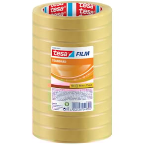 Klebefilm tesa Standard, transparent, 15 mm x 66 m, 10 Rollen