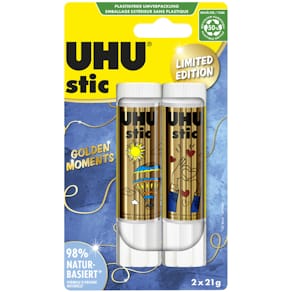 Klebestift UHU stic, 2 x 21 g, Gold Edition