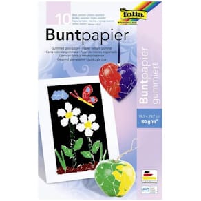 Buntpapier Folia, Mappe, bunt sortiert