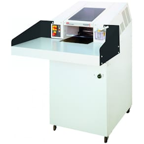 Aktenvernichter HSM 400.2, lichtgrau, 460 l Schnittgutbehälter