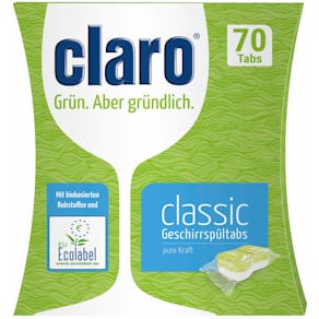 Geschirrspültabs Claro Classic, 70 Stück