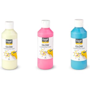 Självlysande färg CREALL 250ml Gul/Grön