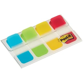 Haftstreifen Post-it Index Strong, 16 x 38 mm, 4x10 Stück, türkis