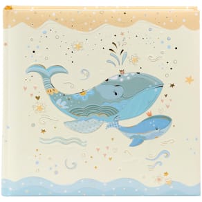 Babytagebuch TURNOWSKY Blue Whale, 100 Seiten, goldgeprägt