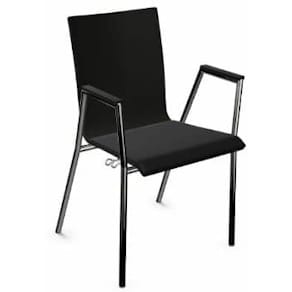 Besucherstuhl Nowy Styl Cadeira, mit Armlehnen, anthrazit