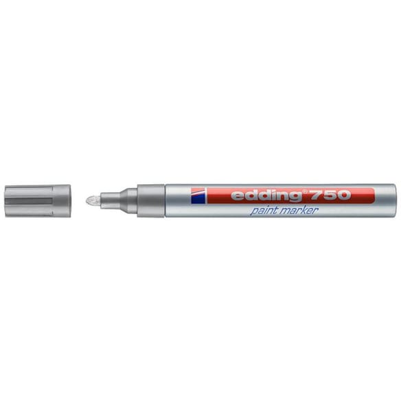 Paintmarker EDDING 750 sølv 10st