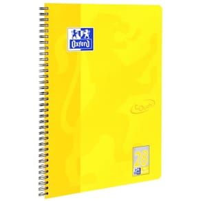 Collegeblock Oxford Touch, A4+, kariert (L28), sonnengelb, 80 Bl.
