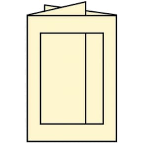 Passepartoutkarte Rössler Paperado, B6, chamois