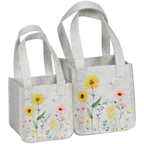 Allzwecktaschen, 2er-Set, quadratisch, bunt