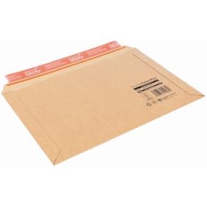 Verzendenvelop met balg, plakstrip aan lange zijde, ft