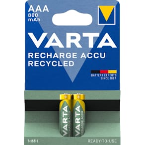 Batterie VARTA Akku AAA/HR03 Recycled, 2 Stück
