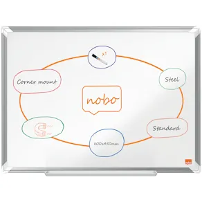 Whiteboard NOBO premium stål 60x45cm