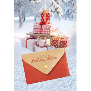 Geldscheinkarte, Weihnachten