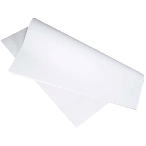 Stikdug hvid glat 90 g, 800x400 mm, 500 ark