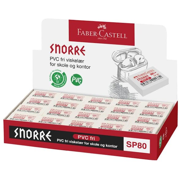 Viskelær SNORRE Plast SP80 80st