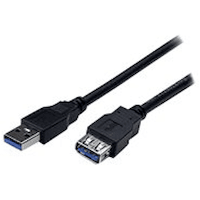 StarTech.com 2 m svart SuperSpeed USB 3.0-förlängningskabel A