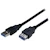 StarTech.com 2 m svart SuperSpeed USB 3.0-förlängningskabel A