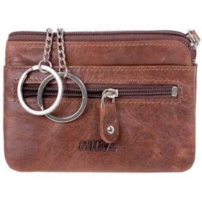 Schlüsseltasche MIKA, Leder, RFID, braun