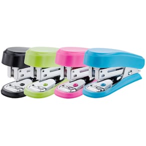 Heftgerät Novus Mini, mit Klammern, sortiert