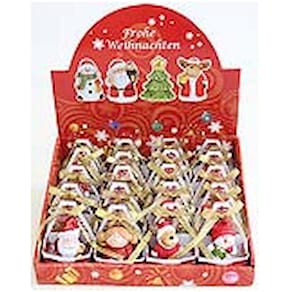 Weihnachtsfigur PBS sortiert, Keramik, 4 cm, Geschenkverpackung