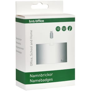 Skiltelomme BNT transparent 60 x 90 mm, 10 stk