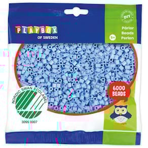 Rörpärlor pastell blå 6000/fp