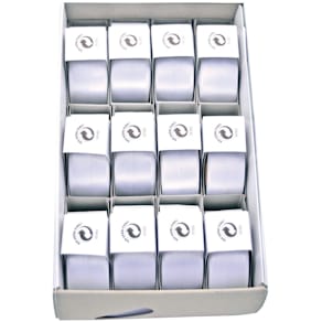 Satinband GOLDINA Susifix, 25mm x 3m, weiß