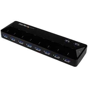 Startech USB 3.0-hub med 10 portar och laddnings- &,