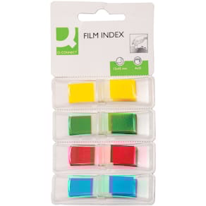 Indexstreifen Q-CONNECT KF03631, 4x36 Blatt, sortiert