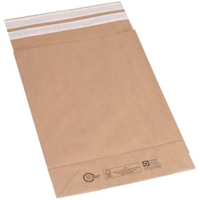 Versandtasche FLEXIPAK, 300x80x430+110 mm, braun, 300 Stück