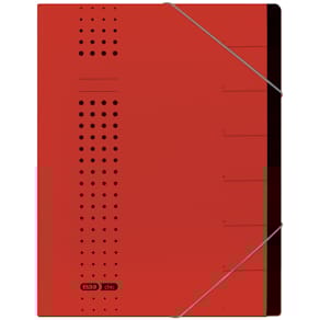 Ordnungsmappe Elba Chic, A4, 7 Fächer, rot
