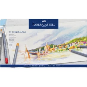 Aquarellfarbstifte Faber-Castell Goldfaber Aqua 36 St., sortiert