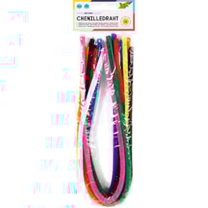 Chenilledraht Folia, 8 mm, 50 cm, 10 St., farbig sortiert