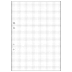 Lösblad A4, hålat, rutat, 500/fp