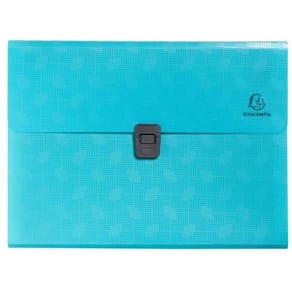 Sorteringsmapp EXACOMPTA 13-flik cyan