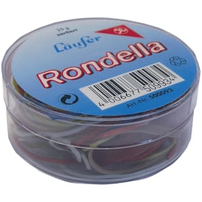 Gummiringe Läufer Rondella, sortiert, 25 g, bunt