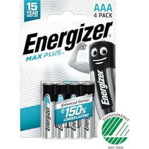 Energizer Max Plus AAA/E92 (4-pack)