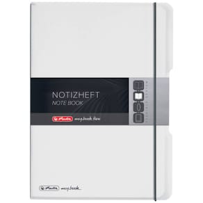 Notizheft Herlitz Flex PP, A4, 2x40 kariert/liniert, transluzent