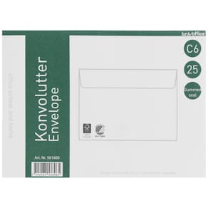 Selvklæbende dokumentlomme, opretstående klap, pk 25