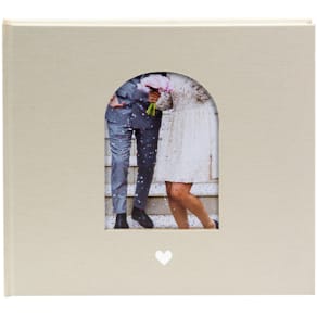 Gästebuch Goldbuch Herzensmoment, Hochzeit, beige