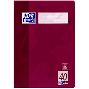 Schulheft Oxford A4, 16 Blatt, Lineatur 40, kariert