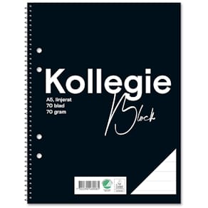 Kollegieblock FW A5 70g 70bl linj h
