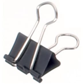 Foldbackklammer Q-Connect, 19 mm, 10 St., schwarz