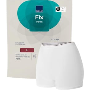 Inkoskydd fixeringsbyxa ben L vit 3/fp