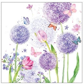 Serviette AMBIENTE Blumenschönheit, 25x25 cm, 3-lagig, 20 Stück