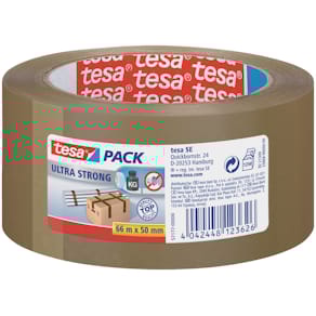 Verpackungsklebeband tesa tesapack Ultra Strong, 50mm x 66m braun