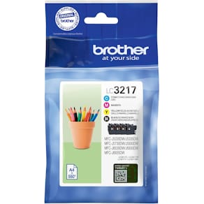 Inktcartridge Brother LC-3217, 4 kleuren, 550 pagina's (OEM)
